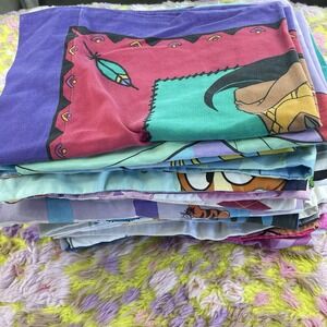 HUGE Vintage Pillowcases Lot 90s Kids Disney Pokémon Lego Hello Kitty Pooh Bibb